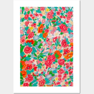 red main color printed images that are based on vintage floral and geometric motifs, can be used in decorating fabrics and coverings in fashion Posters and Art